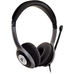 V7 HU521-2EP Wired Over-the-head, On-ear Stereo Headset - Black, Grey