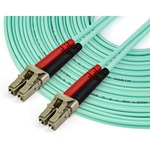 StarTech.com 10m OM4 LC to LC Multimode Duplex Fiber Optic Patch Cable- Aqua - 50/125 - Fiber Optic Cable - 40/100Gb - LSZH 450FBLCLC10 - LC to LC Multimode Duplex