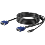 StarTech.com 10 ft. 3 m USB KVM Cable for StarTech.com Rackmount Consoles - VGA and USB KVM Console Cable RKCONSUV10 - First End: 1 x 14-pin HD-15 - Male - Secon