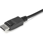 StarTech.com 2 Port DisplayPort KVM Switch - 4K 60Hz - UHD DP 1.2 USB KVM Switch w/ 4ft Cables Andamp; Audio - Bus Powered Andamp; Remote Switching - 2 Port DisplayPort KVM Swit