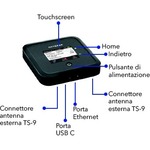 Netgear Nighthawk M5 MR5200 Wi-Fi 6 IEEE 802.11ax Ethernet, Cellular Modem/Wireless Router - 5G - LTE Advanced - 2.40 GHz ISM Band - 5 GHz UNII Band - 75 MB/s Wirele