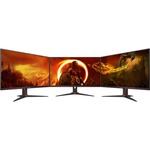 AOC AGON 24G2SPAE/BK 23.8inch Full HD WLED Gaming LCD Monitor - 16:9 - Black, Red