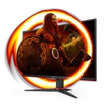 AOC AGON Q27G2E/BK 27inch WQHD WLED Gaming LCD Monitor - 16:9 - Black, Red
