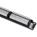 TRENDnet TC-P24C5E 24 Ports Network Patch Panel - 24 x RJ-45 - 24 x RJ-11