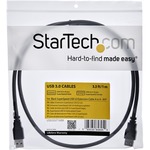 StarTech.com 1m Black SuperSpeed USB 3.0 Extension Cable A to A - M/F - Extension Cable - Black