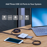 StarTech.com USB 3.0 to Gigabit Ethernet NIC Network Adapter with 3 Port Hub - White - 3 Total USB Ports