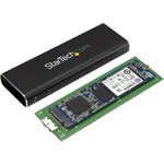 StarTech.com USB 3.0 to M.2 SATA External SSD Enclosure with UASP - 1 x Total Bay - UASP Support - Serial ATA/600 - USB 3.0 - Aluminium