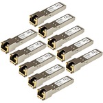 StarTech.com HP J8177C Compatible SFP Module - 1000BASE-T Copper SFP Transceiver - Lifetime Warranty - 1 Gbps - Maximum Transfer Distance: 100 m 328 ft - 10pk - 10