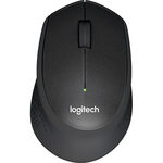 Logitech M330 SILENT PLUS Mouse 3 buttons wireless 2.4 GHz USB wireless receiver black