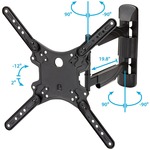 StarTech.com Full Motion TV Wall Mount - For 32inch to 55inch Monitors - Heavy Duty Steel - TV Monitor Wall Mount with Articulating Arm - VESA Wall Mount - 1 Displays Su