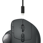 Logitech MX Ergo Mouse - Optical - Wireless - 8 Buttons - Grey