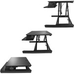 StarTech.com Sit Stand Desk Converter - Large 35in Work Surface - Adjustable Stand up Desk - For Two Monitors up to 24inch or One 30inch - Work in comfort and enhance prod