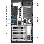 Dell Precision 3000 3630 Workstation - Core i5 i5-8500 - 8 GB RAM - 256 GB SSD - Tower - Windows 10 Pro 64-bitNVIDIA Quadro P620 2 GB Graphics - DVD-Writer - Serial