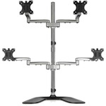 StarTech.com Quad-Monitor Stand - For up to 32inch VESA Mount Monitors - Articulating - Steel Andamp; Aluminum Four Monitor Mount ARMQUADSS - Up to 81.3 cm 32inch Screen Sup