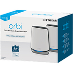 NETGEAR Orbi WiFi 6 Mesh System AX6000  RBK852 1 Router with 1 Satellite Extender Wireless Router