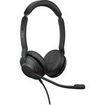 Jabra Evolve2 30 Wired On-ear Stereo Headset - Black - Binaural - Ear-cup - 20 Hz to 20 kHz - 150 cm Cable - MEMS Technology Microphone - USB Type A