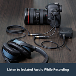 StarTech.com 6in Stereo Splitter Cable - 3.5mm Male to 2x 3.5mm Female - 1 x Mini-phone Male - Black