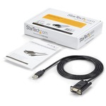 StarTech.com 1 Port USB to Null Modem RS232 DB9 Serial DCE Adapter Cable with FTDI - 1 x DB-9 Female Serial