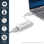 StarTech.com USB 3.0 to Gigabit Ethernet NIC Network Adapter - 1 - Twisted Pair