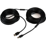 StarTech.com 20m / 65 ft Active USB 2.0 A to B Cable - M/M - 1x Type A Male USB, 1x Type B Male USB, Black