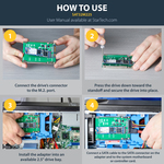 StarTech.com M.2 NGFF SSD to 2.5in SATA Adapter Converter - 1 x Total Bay - M.2 - Serial ATA