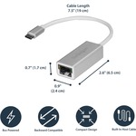 StarTech.com USB-C to Gigabit Network Adapter  - Silver - USB 3.1 - 1 Ports - Twisted Pair