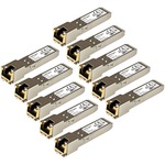 StarTech.com Gigabit RJ45 Copper SFP Transceiver Module - Cisco GLC-T Compatible - 10 Pack