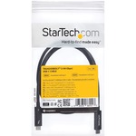 StarTech.com Active 40Gbps Thunderbolt 3 Cable - 3.3ft/1m - Black - 5k 60Hz/4k 60Hz - Certified TB3 Charger Cord w/ 100W Power Delivery TBLT3MM1MA - Transfer files