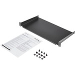 StarTech.com 1U Fixed Server Rack Mount Shelf - 10in Deep Steel Universal Cantilever Tray for 19inch AV/ Network Equipment Rack - 44lbs CABSHELF1U10 - Add a sturdy 1U