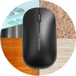 Kensington SureTrack Dual Wireless Mouse, 4 buttons, 2.4 GHz, Bluetooth 3.0, Bluetooth 5.0 LE