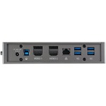 StarTech.com USB-C USB-A Dock - Hybrid Universal USB 3.0 Laptop Docking Station - Dual Monitor 4K 60Hz HDMI/DisplayPort - 6xUSB Type-A/GbE - Universal hybrid docking