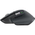 Logitech MX MASTER 3S Mouse - Bluetooth/Radio Frequency - USB - Darkfield - 7 Buttons - Graphite Grey - 1 Pack - Wireless - 2.40 GHz - Yes - 8000 dpi - Scroll Whee