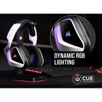 Corsair VOID RGB ELITE Wireless Over-the-head Stereo Gaming Headset - White - Binaural - Circumaural - 1219.2 cm - 32 Ohm - 20 Hz to 30 kHz - Omni-directional Microp