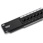 TRENDnet TC-P16C6 16 Ports Network Patch Panel - 16 x RJ-45 - 16 x RJ-11