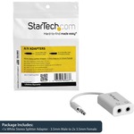 StarTech.com Mini-phone Audio Cable for iPod, iPhone, iPad, Speaker, Tablet - 15.24 cm - 1 Pack