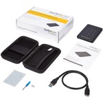 StarTech.com USB 3.0 encrypted SATA III enclosure for 2.5in hard drive - external HDD / SSD enclosure