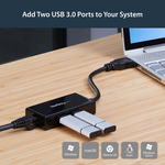 StarTech.com USB 3.0 to Gigabit Network Adapter with Built-In 2-Port USB Hub - USB 3.0 - 3 Ports - Twisted