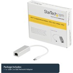 StarTech.com USB-C to Gigabit Network Adapter  - Silver - USB 3.1 - 1 Ports - Twisted Pair