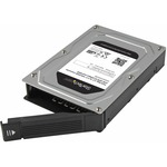 StarTech.com Dual-Bay 2.5in to 3.5in SATA Hard Drive Adapter Enclosure with RAID - Supports SATA III Andamp; RAID 0, 1, Spanning, JBOD Aluminum - SATA/600 - Serial ATA/600