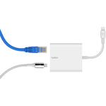 Belkin Ethernet Card for Tablet - Lightning - 1 Ports - 1 - Twisted Pair