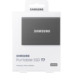 Samsung T7 MU-PC2T0T/WW 2 TB Portable Solid State Drive - External - PCI Express NVMe - Titan Gray - Gaming Console, Desktop PC, Smartphone, Smart TV, Tablet Device
