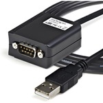 StarTech.com 6ft RS422/485 USB Serial Adapter w/ COM Retention - 1 x DB-9 Male Serial - 1 x Type A Female USB