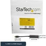StarTech.com USB C to HDMI Adapter - 4K 60Hz - Thunderbolt 3 Compatible - USB-C Adapter - USB Type C to HDMI Dongle Converter CDP2HD4K60 - Connect your MacBook, Ch