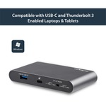 StarTech.com USB C Multiport Adapter - Dual 4K Monitor - Windows - USB-C to Dual DisplayPort Adapter - 2x USB-A Ports - 100W PD 3.0 - GbE - Dual 4K monitor USB C mul