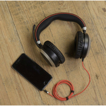 Jabra EVOLVE 80 UC Wired Over-the-head Stereo Headset - Black - Binaural - Circumaural - Noise Canceling - Mini-phone 3.5mm, USB Type C