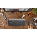 Logitech Slim MK470 Keyboard Andamp; Mouse - English UK - USB Wireless RF