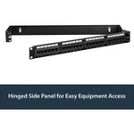 StarTech.com 1U 19in Hinged Wall Mounting Bracket for Patch Panels - Steel