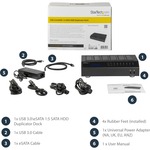 StarTech.com USB 3.0 / eSATA 6-Bay Hard Drive Duplicator Dock - 1:5 HDD / SSD Cloner and Eraser