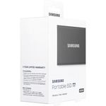 Samsung T7 MU-PC500T/WW 500 GB Portable Solid State Drive - External - PCI Express NVMe - Titan Gray - Gaming Console, Desktop PC, Smartphone, Smart TV, Tablet Devic