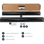StarTech.com Vertical Cable Organizer with Finger Ducts - Vertical Cable Management Panel - Rack-Mount Cable Raceway - 0U - 6 ft. CMVER40UF - Eliminate cable stres